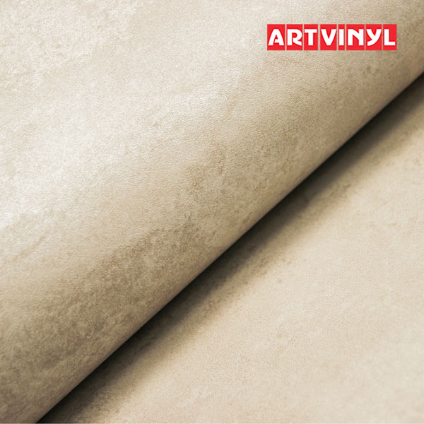 Декоративная ПВХ плёнка для мебельных фасадов АртВинил Артбетон беж RB303-7P(т) 0,18