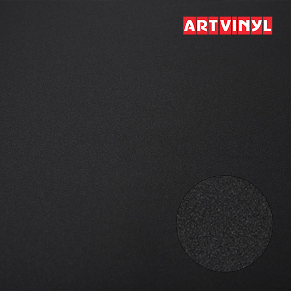Декоративная ПВХ плёнка для мебели ARTVINYL RB2905-007 Шагрень черная R 0,3