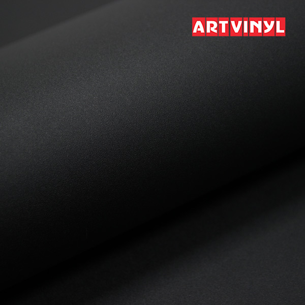 Декоративная ПВХ плёнка для мебели ARTVINYL RB2905-007 Шагрень черная R 0,3